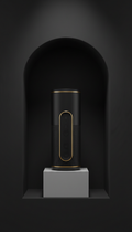 Smart Home Hub With Gold Trim